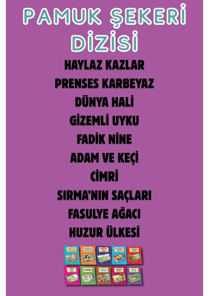 3. ve 4. Sınıflar İçin Pamuk Şekeri Dizisi 10 Kitap fiyatları