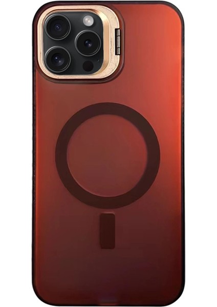 Buğz Newface Iphone 15 Pro Primera Magsafe Standlı Kapak - Bordo