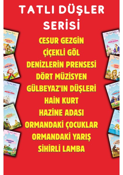 Tatlı Düşler Serisi En Güzel Çocuk Hikayeleri (10 Kitap) fiyatları