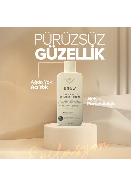 Tüy Dökücü Epilasyon Kremi | Hızlı Sonuç, Acısız Uygulama ve Kalıcı Etki - 250 ml fırsatları