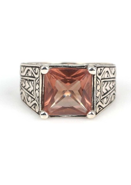 925 Ayar Gümüş Kare Zultanit Taşlı Erkek Yüzüğü modelleri