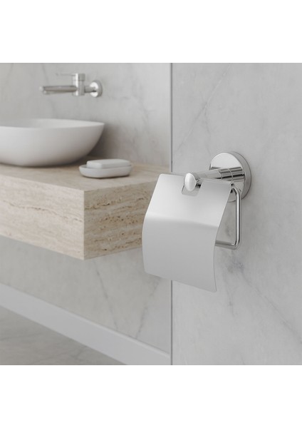 Kapaklı Wc Kağıt Aparatı Vidalı Paslanmaz Metal Duvar Tuvalet Kağıtlık Banyo Aksesuarı Gümüş Krom modelleri