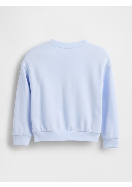 Kız Bebek Mavi Gap Logo Kapüşonlu Sweatshirt fiyatları