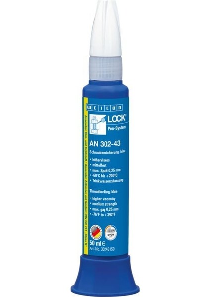Weıconlock® An 302-43 Cıvata Sabitleyici 50 ml