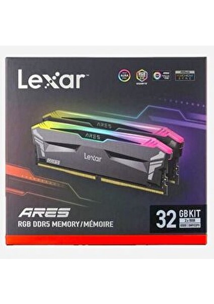 Ares Dt Gamıng 32 GB 6000 MHz Ddr5 Ram CL32 (2X16GB) LD5BU016G-R6000GDLA modelleri