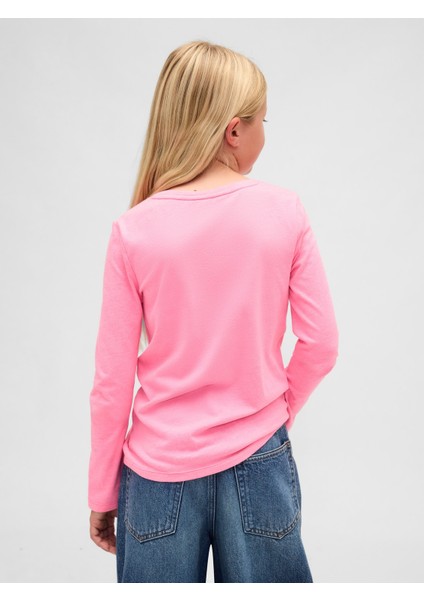 Kız Çocuk Pembe Gap Logo T-Shirt fiyatları