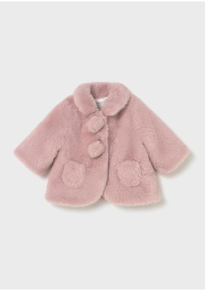 Newborn Kız Bebek Peluş Mont