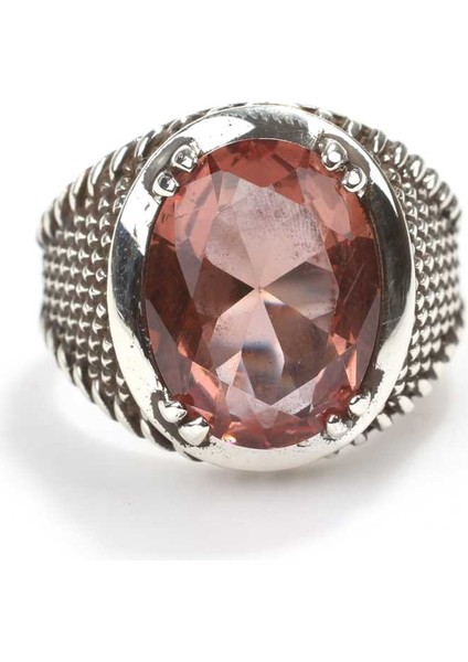 925 Ayar Gümüş Zultanit Oval Taşlı Erkek Yüzüğü fırsatları