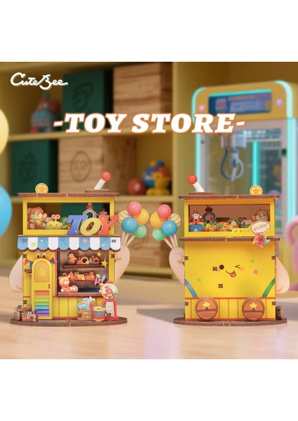 Cwga Talebox Corner Series Mini House - Yeni Stil Mini Mağaza Serisi Kendin Yap Minyatür Ev Minyatür Oyuncaklar Çocuklar Için 3D Ahşap Bulmaca Oyuncakları
