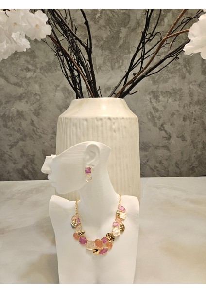 Altın Kaplama Şık Geometrik Takı Seti fırsatları