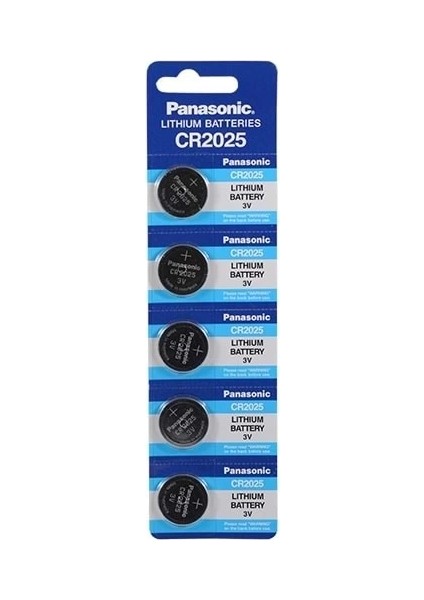 Buğz 2025 3V Lityum Düğme Pil 5'li Paket