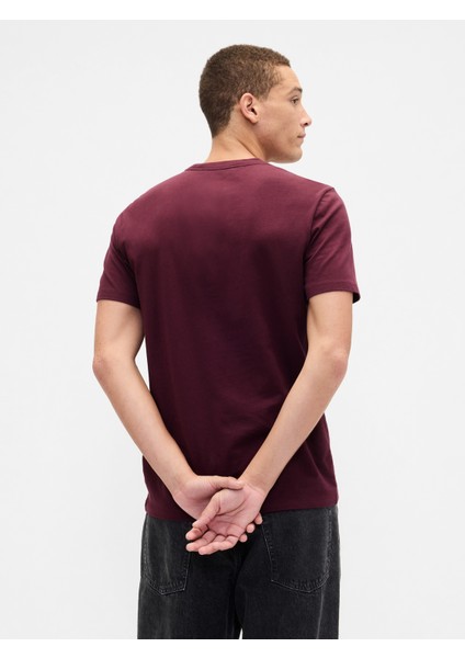 Erkek Bordo Everyday Soft Gap Mini Logo T-Shirt fırsatları