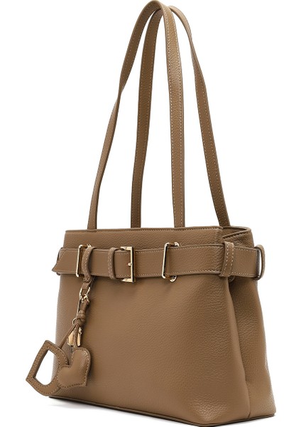 Kadın Kahverengi Uzun Askılı Aksesuarlı Omuz Çantası 25ABD2817FT indirimleri