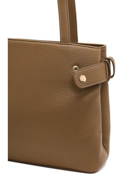 Kadın Kahverengi Uzun Askılı Aksesuarlı Omuz Çantası 25ABD2817FT