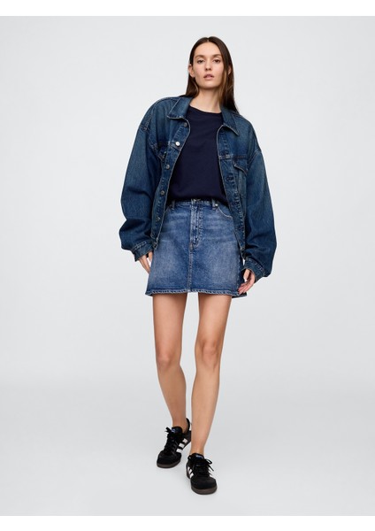 Kadın Lacivert Favorite Bisiklet Yaka T-Shirt fırsatları