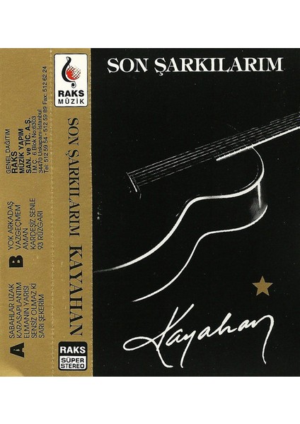 Kayahan – Son Şarkılarım Kaset fiyatları