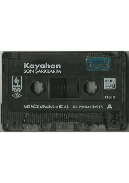 Kayahan – Son Şarkılarım Kaset modelleri