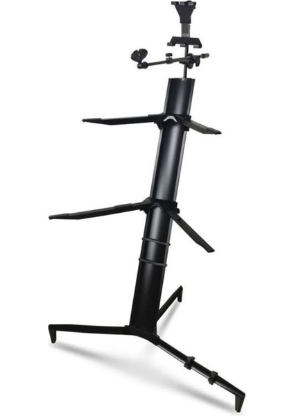 Ds-19 Siyah Profesyonel Mikrofon ve Tablet Standlı Çift Katlı Ultimate Org Standı Sehpası fiyatları