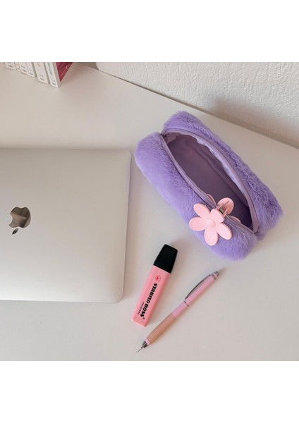 Peluş Tüylü Yumoş Kalem-Makyaj Çantası fırsatları