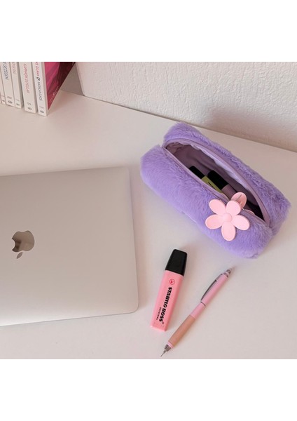 Peluş Tüylü Yumoş Kalem-Makyaj Çantası indirimleri