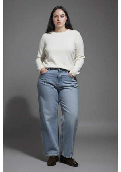 Regular Fit Yumuşak Dokulu Bisiklet Yaka Basic Düz Triko Kazak F7091AZ24WN