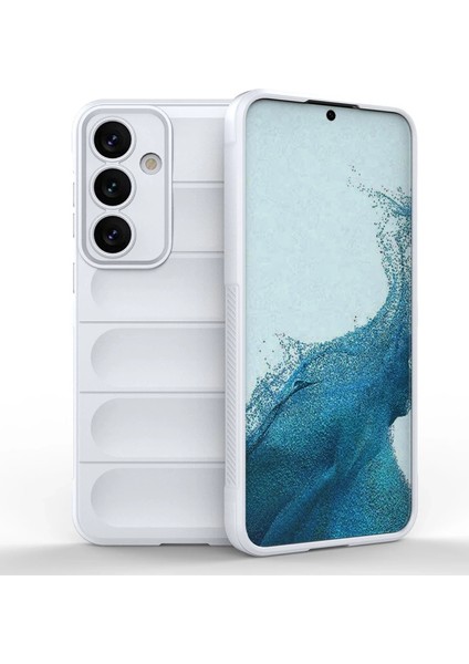 Buğz Newface Samsung Galaxy S24 Kılıf Optimum Silikon - Krem