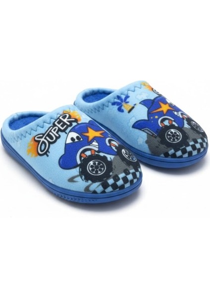 Erkek Çocuk Kışlık Rahat Taban Ev ve Bahçe Gondol Terlik – Yumuşacık, Sıcak ve Kaymaz!