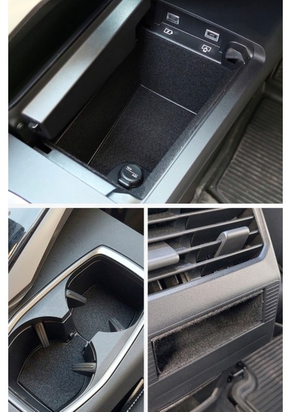 Peugeot 3008 Iıı / P64 Uyumlu Konfor Seti -Araç Içi Eşya Ceplerine Özel Kumaş Kaplama / 2024 Sonrası fırsatları