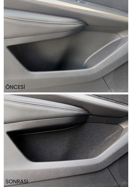 Peugeot 3008 Iıı / P64 Uyumlu Konfor Seti -Araç Içi Eşya Ceplerine Özel Kumaş Kaplama / 2024 Sonrası