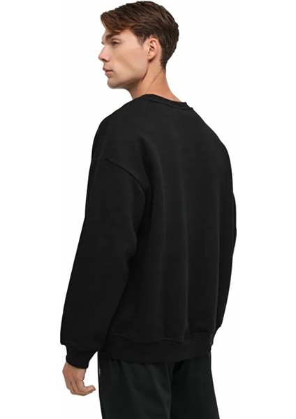 Ros 16HS108 0 Yaka Erkek Sweat - Siyah fiyatları