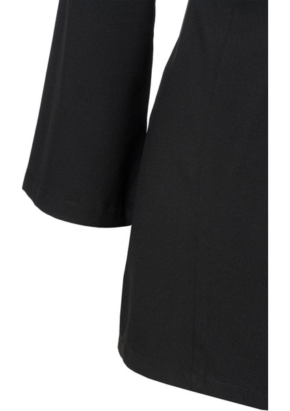 Önü Biye Detay Mini Elbise Siyah indirimleri