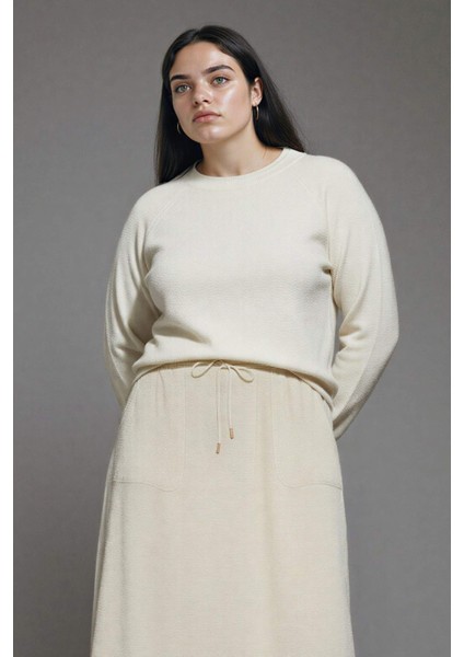 Regular Fit Yumuşak Dokulu Bisiklet Yaka Basic Düz Triko Kazak I6913AZ24WN