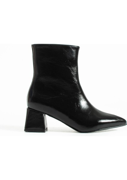 Blyana Sivri Burun Kalın Topuklu Kadın Bot