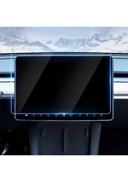 Tesla Model Y Zore Araç Multimedya Temperli Cam Ekran Koruyucu indirimleri