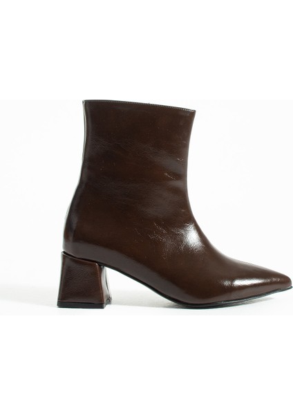 Blyana Sivri Burun Kalın Topuklu Kadın Bot