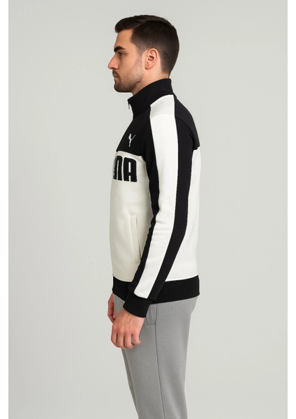 Kapüşonsuz, Fermuarlı, Önü Beyaz ve Arkası Siyah Sweat fiyatları