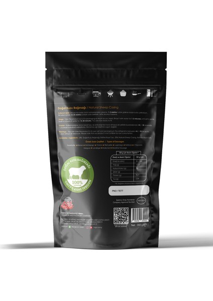 Doğal Kuzu Bağırsağı 22/24 mm 90 Metre Sosis Yapımı Için (25 kg Et Kapasitesi) fiyatları