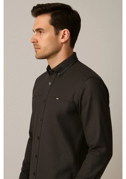 Erkek Gömlek Pt Petek Detaylı Armürlü modelleri