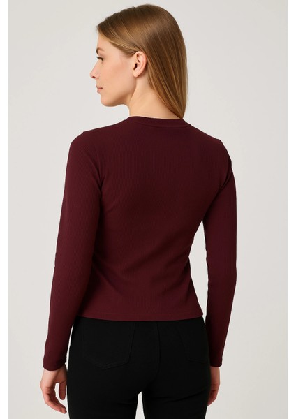 Ön Toka Detaylı Crop Bluz