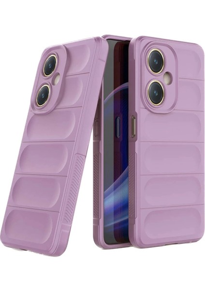 Buğz Newface Vivo Y27 Kılıf Optimum Silikon - Mor