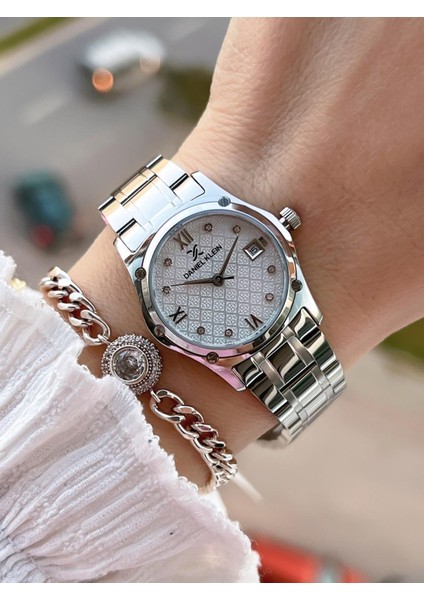 Çelik Kordon 30 mt Suya Dayanıklı Kadın Kol Saati+Bileklik BF.GF.14271.1