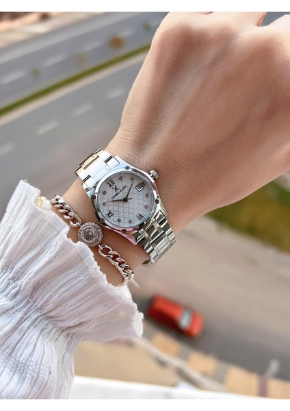 Çelik Kordon 30 mt Suya Dayanıklı Kadın Kol Saati+Bileklik BF.GF.14271.1 fiyatları