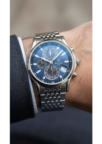 Gümüş Çelik Kordon Erkek Kol Saati MS201S-11SS