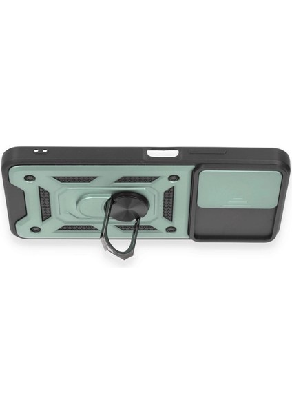 Buğz Xiaomi Redmi Note 12 4g Kılıf Pars Lens Yüzüklü Silikon - Yeşil modelleri