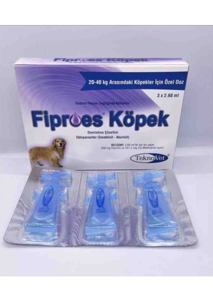 Fiproess 20-40 kg Köpekler Için Damla