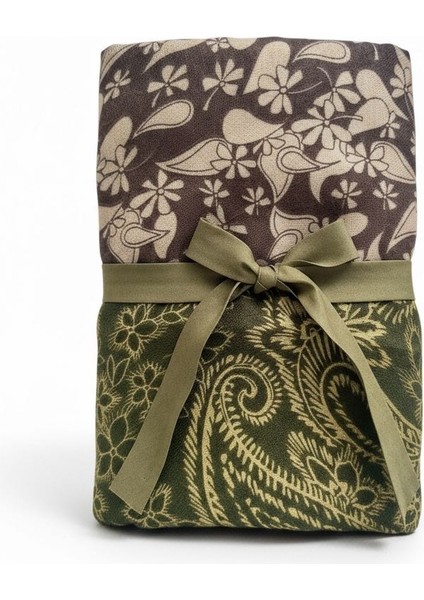 Desenli Renkli Şal Haki – Hediye Kutusu ile Birlikte