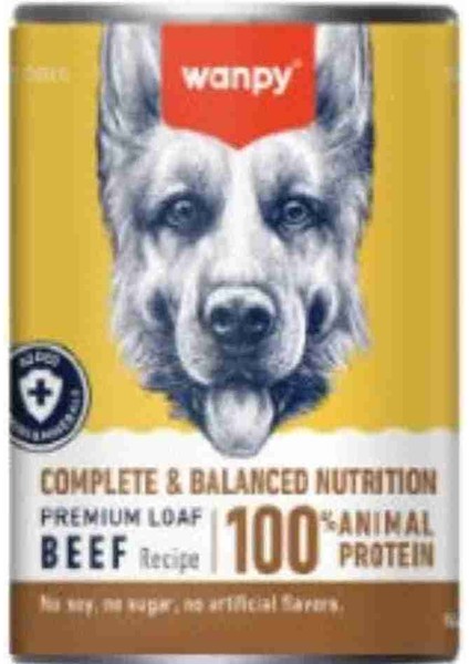 Tahılsız %100 Gerçek Et Biftekli Köpek Konservesi 375 gr