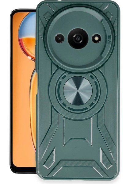 Buğz Newface Xiaomi Redmi A3 4g Kılıf Lincoln Silikon - Koyu Yeşil