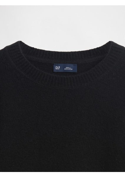 Kadın Siyah Cashsoft Bisiklet Yaka Kazak modelleri