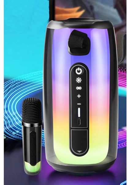 Buğz Newface Pluse 7 Mikrofonlu Rgb Kablosuz Hoparlör - Beyaz modelleri